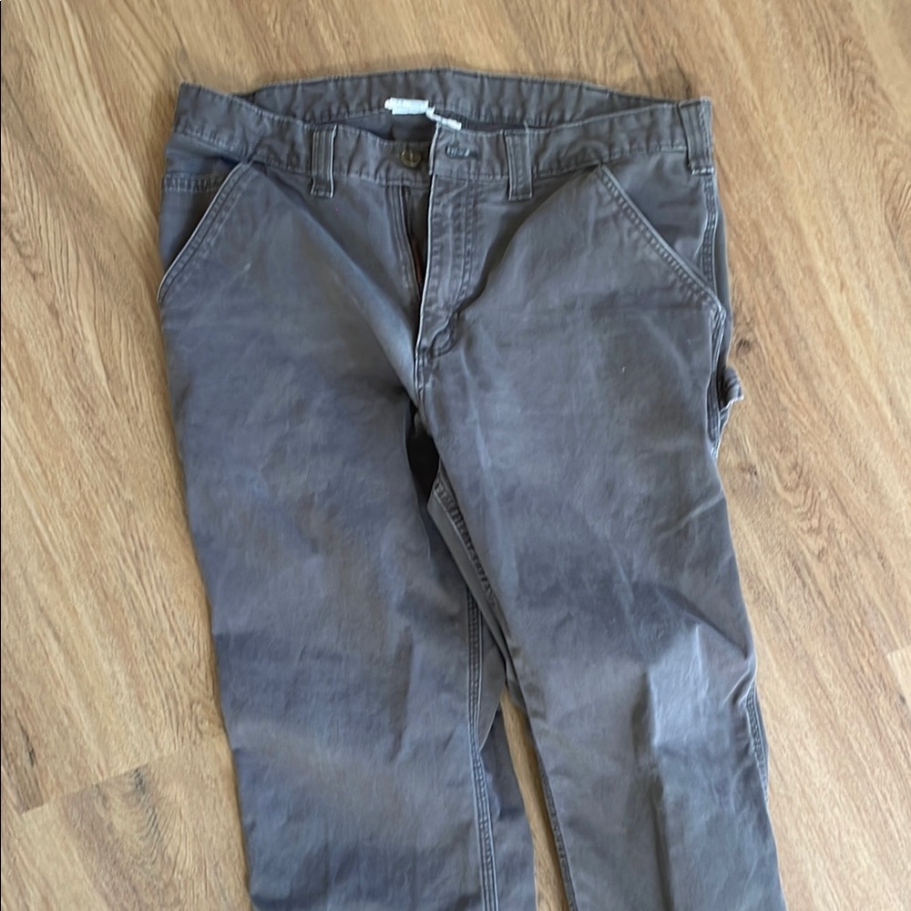 Carhartt Charcoal Utility Pants M 36x32 - Picture 2 of 5
